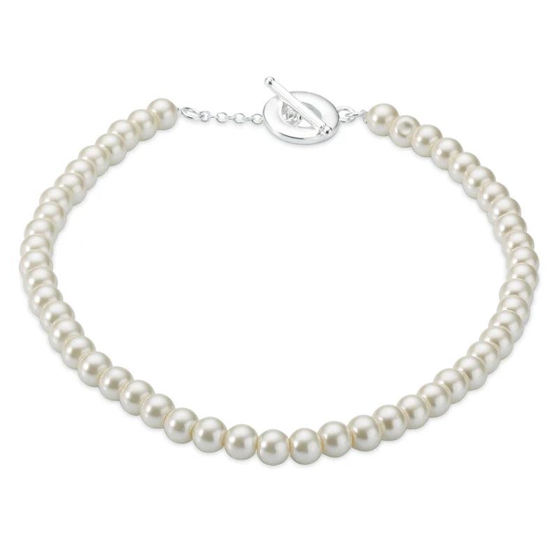 Silver 925 Jewelry Freshwater Pearl Necklaces For Women