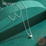 925 Sterling Silver Star Necklace Pendant Chain for Women Girls
