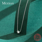 925 Sterling Silver Star Necklace Pendant Chain for Women Girls