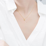 925 Silver Chain Necklace for Women Small Beads Female Jewelry