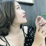 Silver Green Ice Cream Pendant for Women