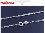 18 Inch Silver Chain Necklace For Women Gift Girl Jewelry