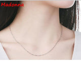 18 Inch Silver Chain Necklace For Women Gift Girl Jewelry