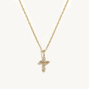 Cross Diamond Necklace 925 Sterling Silver Choker Necklace For Women Jewelry