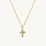 Cross Diamond Necklace 925 Sterling Silver Choker Necklace For Women Jewelry