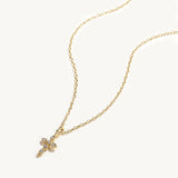 Cross Diamond Necklace 925 Sterling Silver Choker Necklace For Women Jewelry