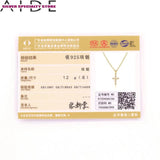 Cross Diamond Necklace 925 Sterling Silver Choker Necklace For Women Jewelry