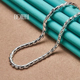 925 Sterling Silver 4mm 20 Inch Snake Chain Necklace