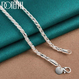 925 Sterling Silver 4mm 20 Inch Snake Chain Necklace