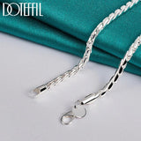 925 Sterling Silver 4mm 20 Inch Snake Chain Necklace