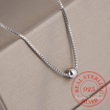 925 Silver Bead Choker Necklace for Good Luck - Party Jewelry