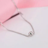 925 Silver Bead Choker Necklace for Good Luck - Party Jewelry