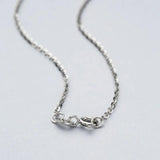 925 Silver 0.8mm O-Link Sweater Necklace 50cm/55cm/60cm Joyas LPC11