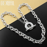 925 Silver Circle Necklace 18 Inches TO Chain