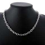 925 Silver Circle Necklace 18 Inches TO Chain