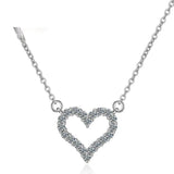 925 Romantic Heart Pendant Necklace for Women