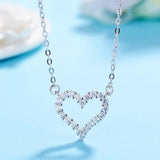 925 Romantic Heart Pendant Necklace for Women