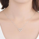 925 Romantic Heart Pendant Necklace for Women