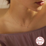 925 Silver Pearl Pendant Necklace for Birthday Gift