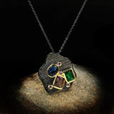 Retro Neo-gothic Rhinestone Necklace for Ladies