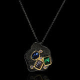 Retro Neo-gothic Rhinestone Necklace for Ladies