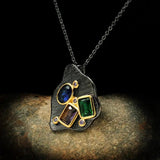 Retro Neo-gothic Rhinestone Necklace for Ladies