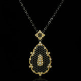 Snowflake Pendant Necklace Vintage Jewelry