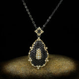 Snowflake Pendant Necklace Vintage Jewelry