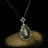 Snowflake Pendant Necklace Vintage Jewelry