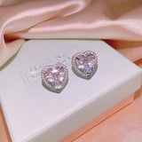 Heart Shining Cut Big AAAAA Moissanite Pendant Necklace