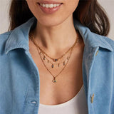 Zircon Evil Eye Necklace Initial Chain Necklace Collares Jewelry