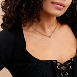 Zircon Evil Eye Necklace Initial Chain Necklace Collares Jewelry