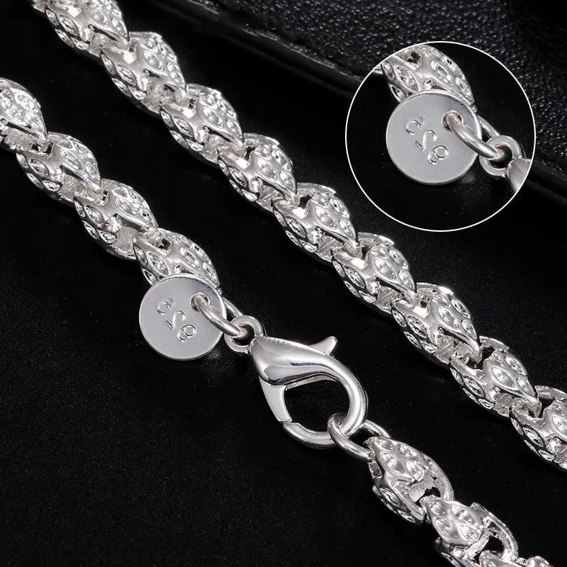 925 Silver Dragon Head Chain Necklace for Party Wedding Gift
