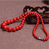 Natural Red Organic Cinnabar 6-14MM Necklace Beads Charm Jewellery