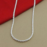 925 Silver 4mm Snake Chain Necklace 20 Inches Jewelry