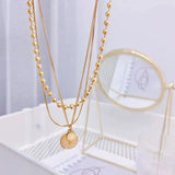 Vintage K Gold Queen Avatar Chain Choker Necklace