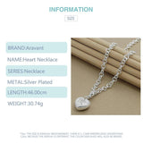 925 Silver Heart Pendant Necklace Chain Valentines Gift