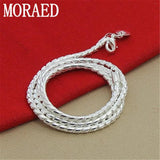 925 Sterling Silver 3mm Snake Chain Necklace 20 Inches