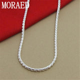 925 Sterling Silver 3mm Snake Chain Necklace 20 Inches