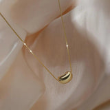 925 Silver Necklace Women Geometric Clavicle Chain Jewelry