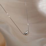 925 Silver Necklace Women Geometric Clavicle Chain Jewelry