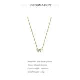 925 Silver Purple Zircon Pendant Necklace Women Wedding Jewelry