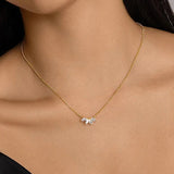 925 Silver Purple Zircon Pendant Necklace Women Wedding Jewelry