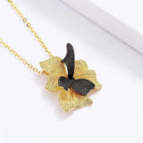 Vintage Flower Necklace Two Tone Choker Wedding Party Jewelry