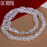 925 Silver 7mm Chain Necklace Men Women Party Jewelry