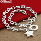 925 Silver Star Pendant Necklace High Jewelry
