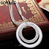 925 Silver Snake Chain Pendant Necklace Frosted Charm Jewelry