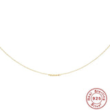 S925 Sterling Silver Metal Clavicle Chain for Women