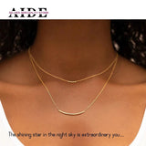 S925 Sterling Silver Metal Clavicle Chain for Women