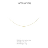 S925 Sterling Silver Metal Clavicle Chain for Women